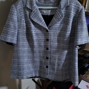 Tweed Short Sleeve Jacket